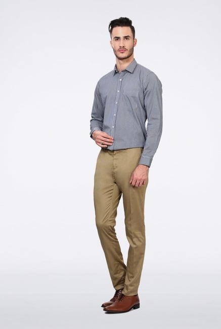 Van Heusen Khaki Casual Trousers Van Heusen Khaki Casual Trousers