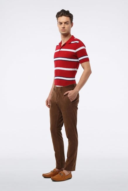 Van Heusen Brown Casual Trousers Van Heusen Brown Casual Trousers