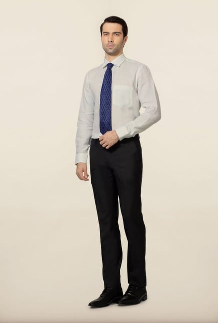 Van Heusen Grey Casual Trousers Van Heusen Grey Casual Trousers