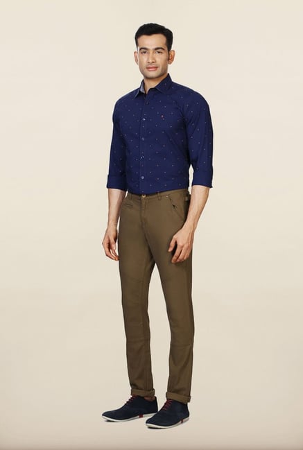 Van Heusen Brown Casual Trousers Van Heusen Brown Casual Trousers