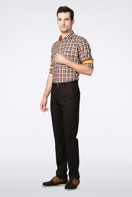 Van Heusen Black Casual Trousers Van Heusen Black Casual Trousers
