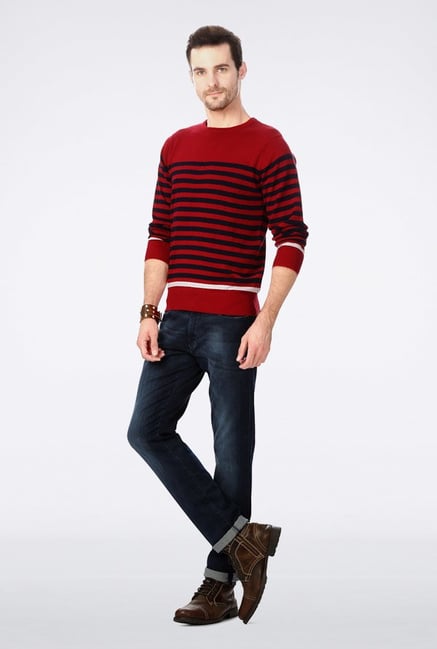 University Of Oxford Red Striped Sweater University Of Oxford Red Striped Sweater