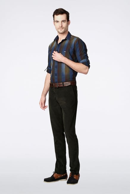 Van Heusen Blue Striped Casual Shirt Van Heusen Blue Striped Casual Shirt