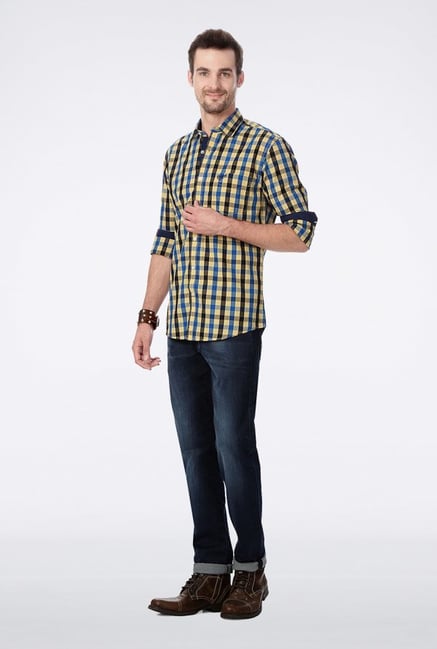 University Of Oxford Multicolor Checks Casual Shirt University Of Oxford Multicolor Checks Casual Shirt