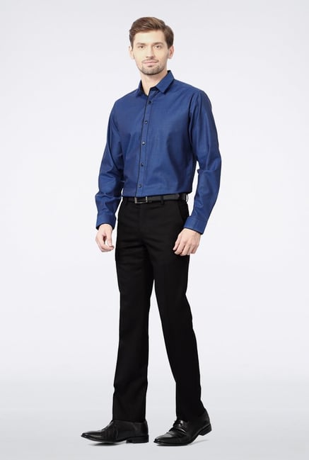 Van Heusen Navy Printed Casual Shirt Van Heusen Navy Printed Casual Shirt