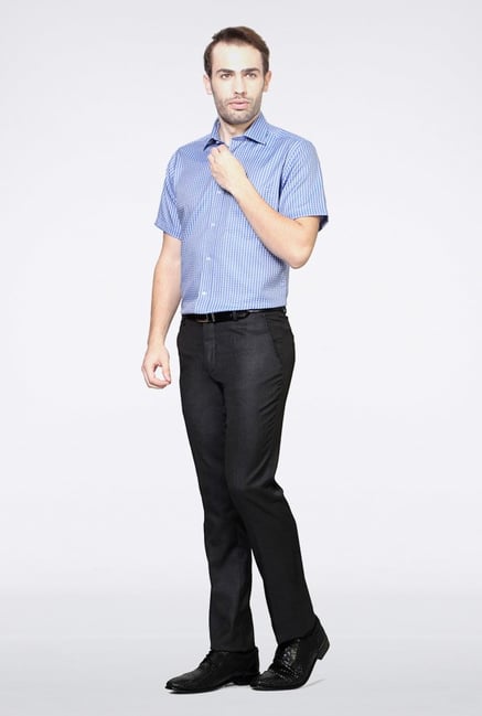 Van Heusen Blue Checks Casual Shirt Van Heusen Blue Checks Casual Shirt