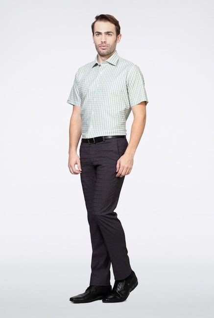Van Heusen Green Checks Casual Shirt Van Heusen Green Checks Casual Shirt