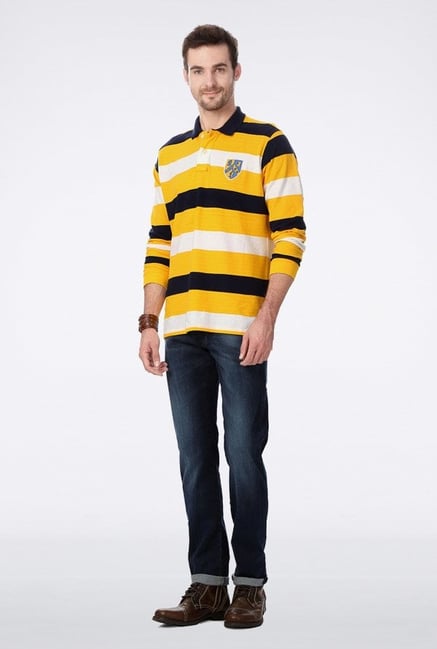 University Of Oxford Yellow Striped T Shirt University Of Oxford Yellow Striped T Shirt