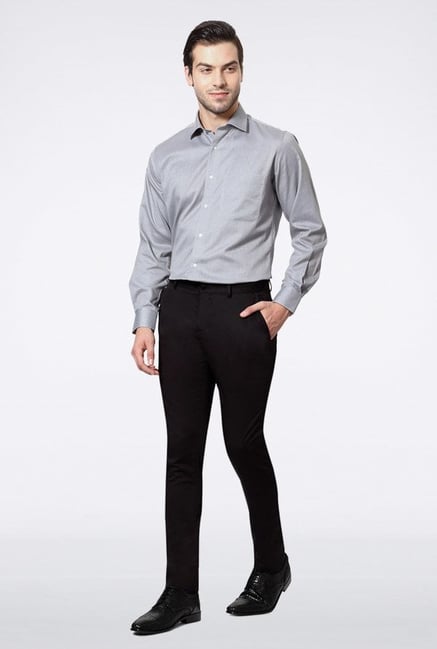 Van Heusen Black Casual Trousers Van Heusen Black Casual Trousers