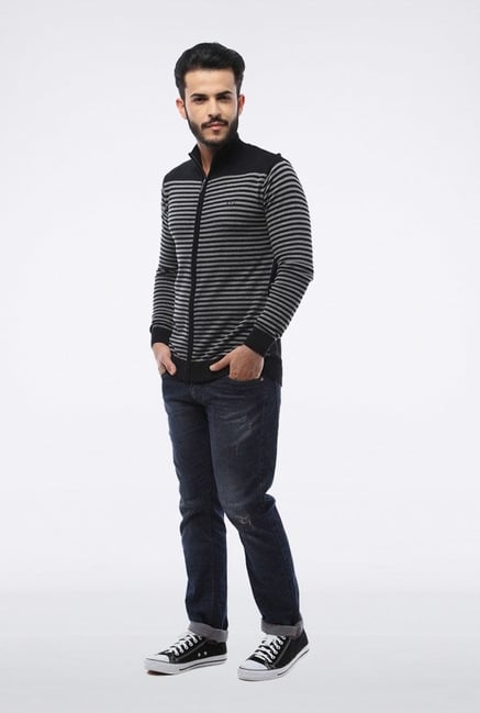 Van Heusen Grey Striped Sweater Van Heusen Grey Striped Sweater