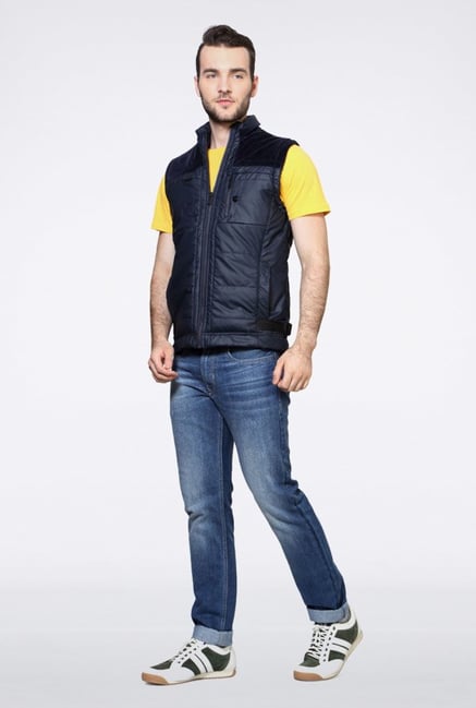 Van Heusen Navy Solid Jacket Van Heusen Navy Solid Jacket