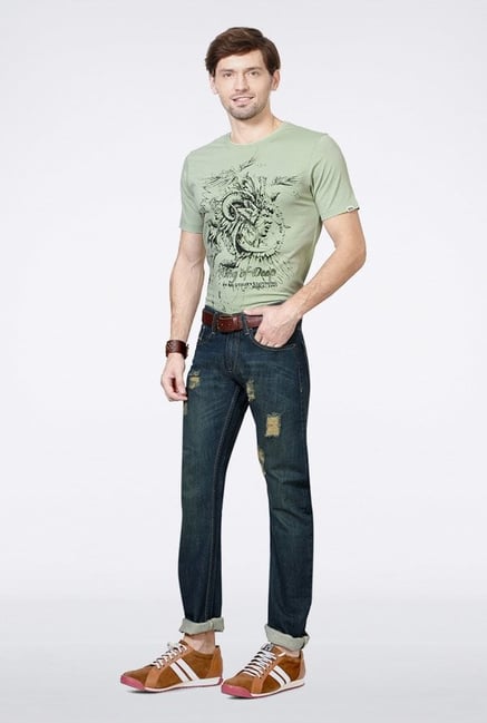 People Blue Regular Fit Jeans People Blue Regular Fit Jeans