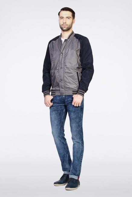 Van Heusen Grey Solid Jacket Van Heusen Grey Solid Jacket