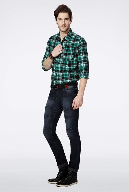 People Navy Slim Fit Jeans People Navy Slim Fit Jeans