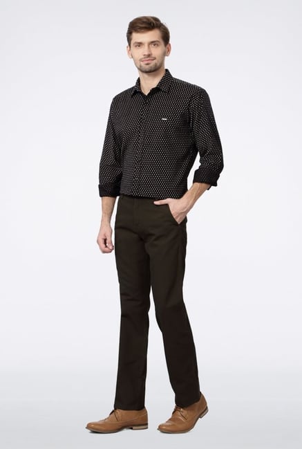 Van Heusen Olive Casual Trousers Van Heusen Olive Casual Trousers