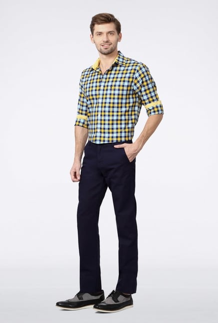 Van Heusen Navy Casual Trousers Van Heusen Navy Casual Trousers