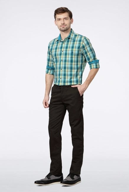 Van Heusen Brown Casual Trousers Van Heusen Brown Casual Trousers