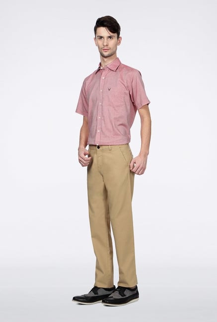 Van Heusen Khaki Casual Trousers Van Heusen Khaki Casual Trousers