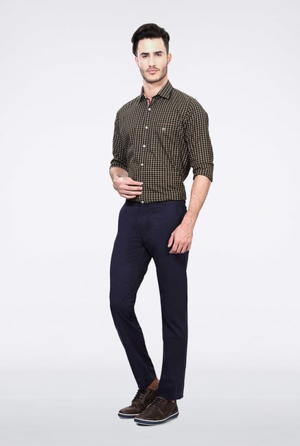 Van Heusen Blue Casual Trousers Van Heusen Blue Casual Trousers