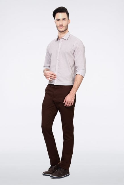 Van Heusen Brown Casual Trousers Van Heusen Brown Casual Trousers