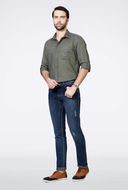 People Blue Regular Fit Jeans People Blue Regular Fit Jeans