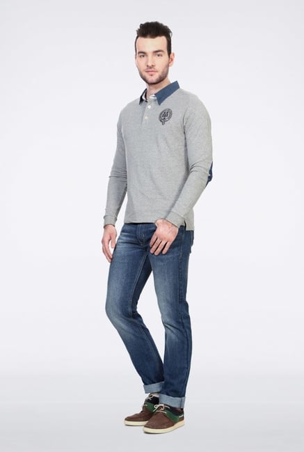 University Of Oxford Grey Solid T Shirt University Of Oxford Grey Solid T Shirt