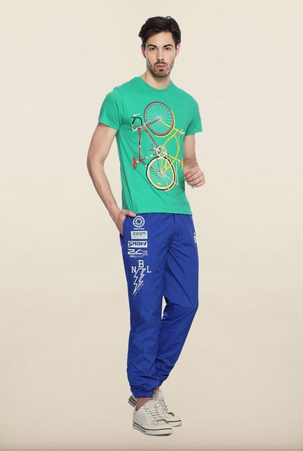 People Green Printed Crew T Shirt People Green Printed Crew T Shirt