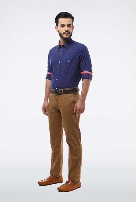 Van Heusen Blue Checks Casual Shirt Van Heusen Blue Checks Casual Shirt