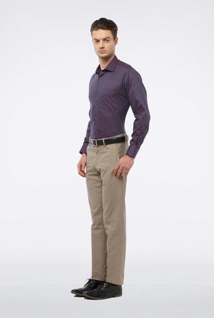 Van Heusen Purple Printed Casual Shirt Van Heusen Purple Printed Casual Shirt