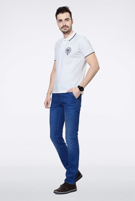 University Of Oxford White Solid Polo T Shirt University Of Oxford White Solid Polo T Shirt