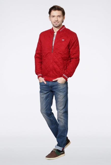 Van Heusen Red Solid Jacket Van Heusen Red Solid Jacket