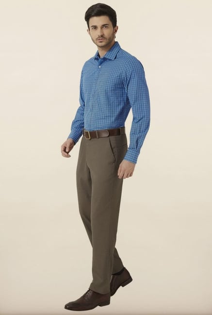 Peter England Blue Formal Shirt Peter England Blue Formal Shirt