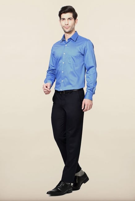 Peter England Blue Formal Shirt Peter England Blue Formal Shirt