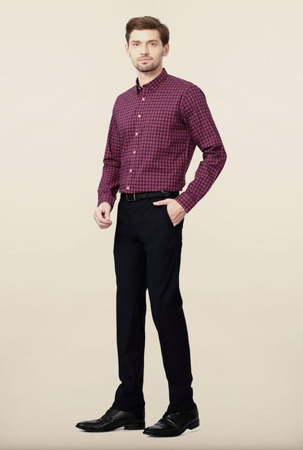 Van Heusen Pink & Blue Checks Formal Shirt Van Heusen Pink & Blue Checks Formal Shirt