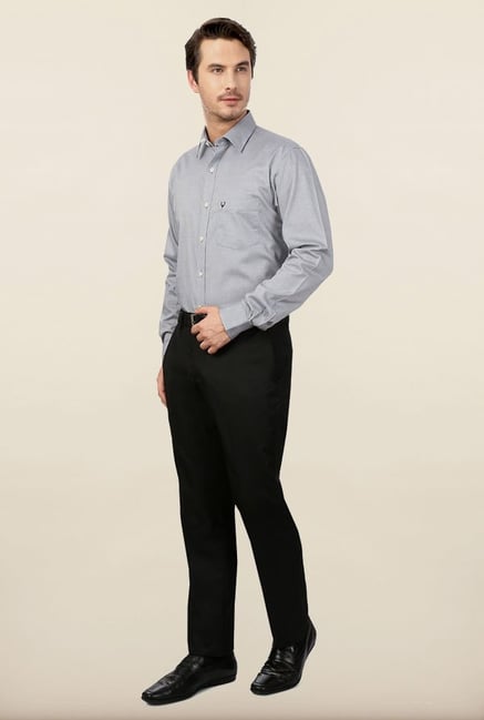Allen Solly Grey Formal Shirt Allen Solly Grey Formal Shirt
