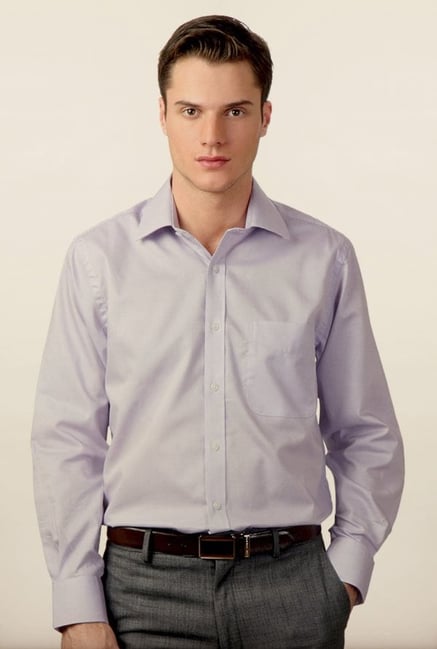Peter England Purple Formal Shirt Peter England Purple Formal Shirt