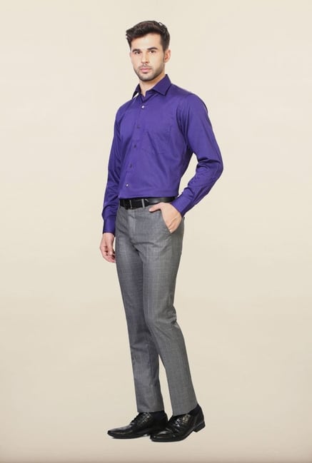 Van Heusen Purple Striped Formal Shirt Van Heusen Purple Striped Formal Shirt