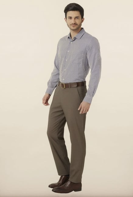 Peter England Navy Checks Formal Shirt Peter England Navy Checks Formal Shirt