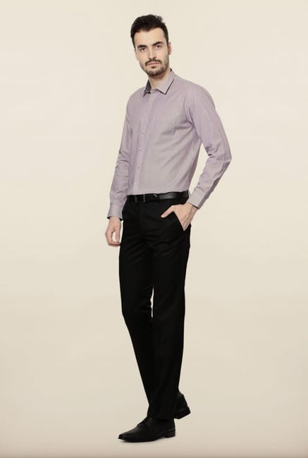Van Heusen Red & Grey Striped Formal Shirt Van Heusen Red & Grey Striped Formal Shirt