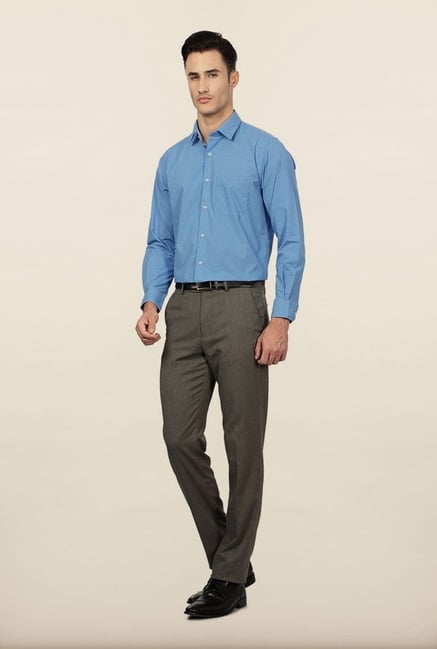 Peter England Blue Checks Formal Shirt Peter England Blue Checks Formal Shirt