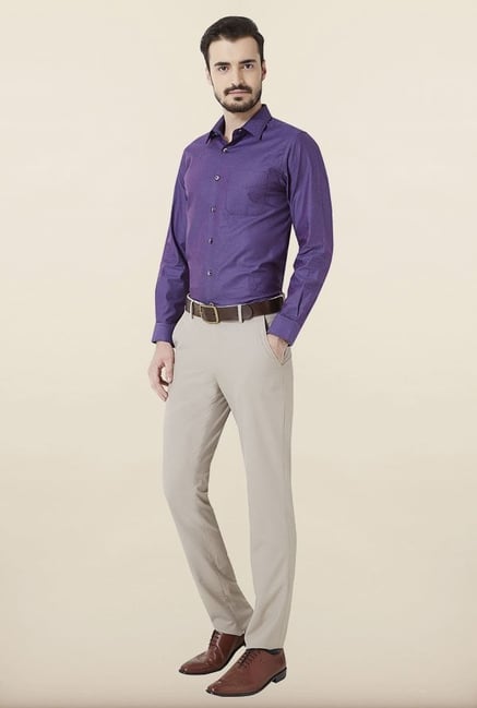 Peter England Purple Formal Shirt Peter England Purple Formal Shirt
