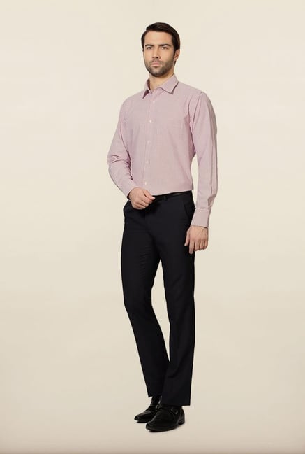 Peter England Maroon Checks Formal Shirt Peter England Maroon Checks Formal Shirt