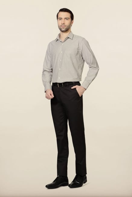 Peter England Brown Checks Formal Shirt Peter England Brown Checks Formal Shirt