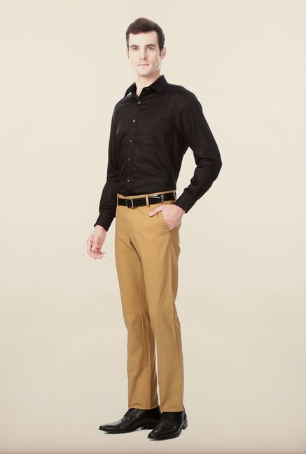 Peter England Brown Formal Shirt Peter England Brown Formal Shirt