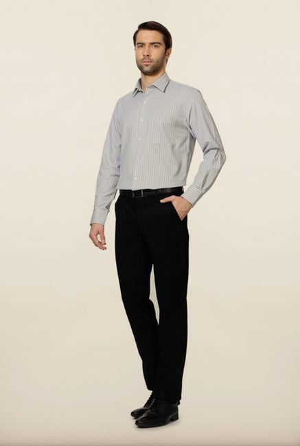 Peter England White Striped Formal Shirt Peter England White Striped Formal Shirt