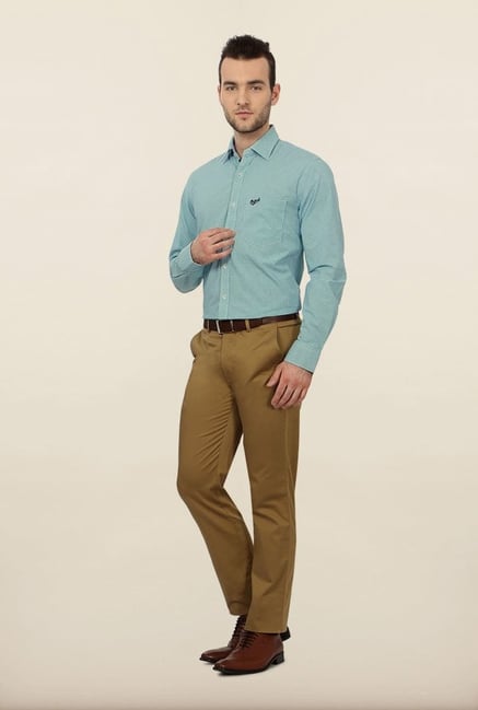 University of Oxford Turquoise Checks Formal Shirt University of Oxford Turquoise Checks Formal Shirt