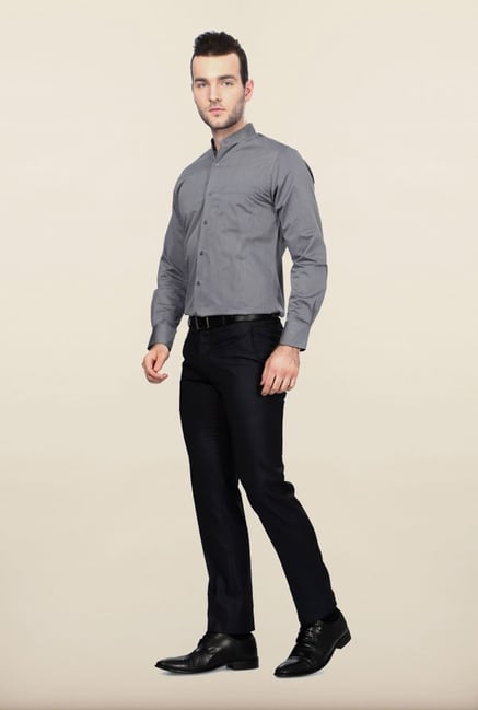 Peter England Grey Formal Shirt Peter England Grey Formal Shirt