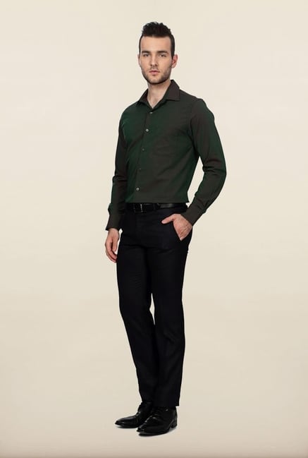 Peter England Green Formal Shirt Peter England Green Formal Shirt