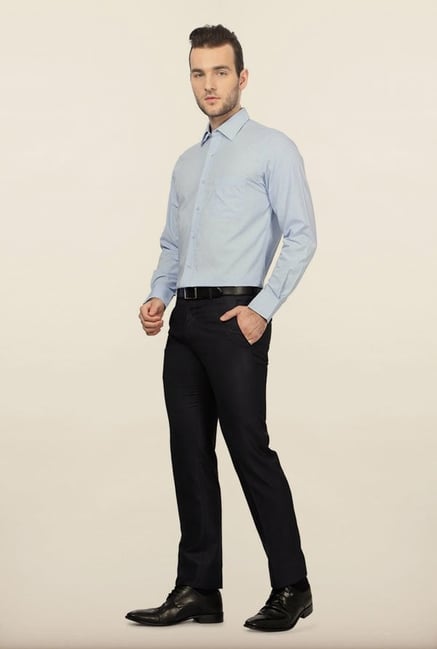 Peter England Blue Formal Shirt Peter England Blue Formal Shirt