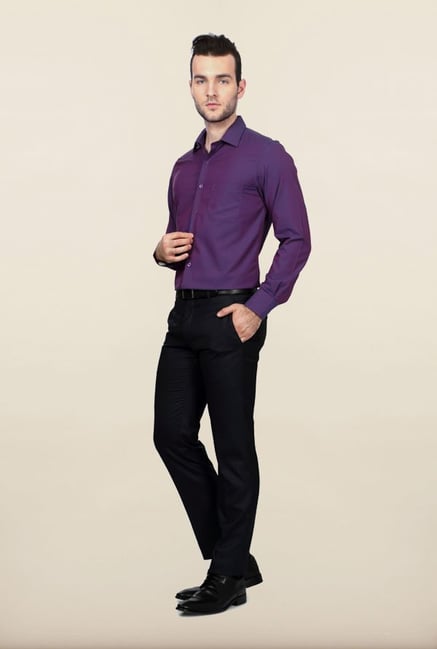 Peter England Purple Formal Shirt Peter England Purple Formal Shirt